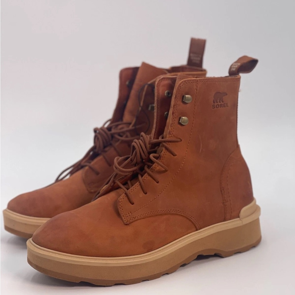 Sorel Women's Leather Lace-up Booties Brown Size 9